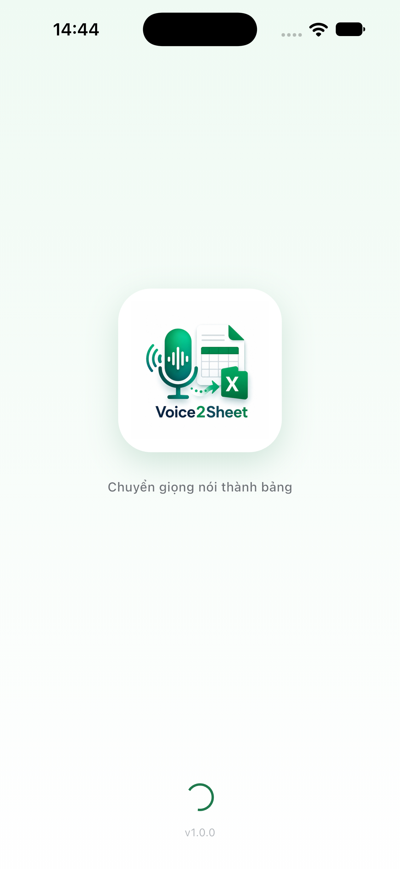 Voice2Sheet preview